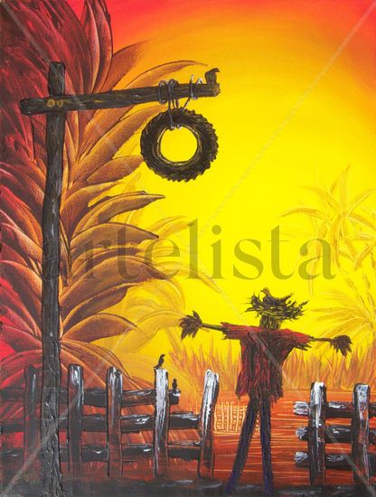 AMIGO ESPANTAPAJAROS Acrylic Canvas Landscaping