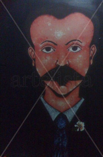 DE LA SERIE RETRATOS: MARTI Acrylic Canvas Portrait