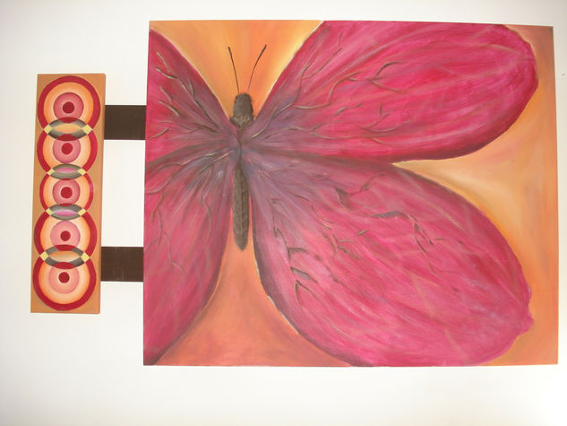 butterfly Acrylic Canvas Figure Painting