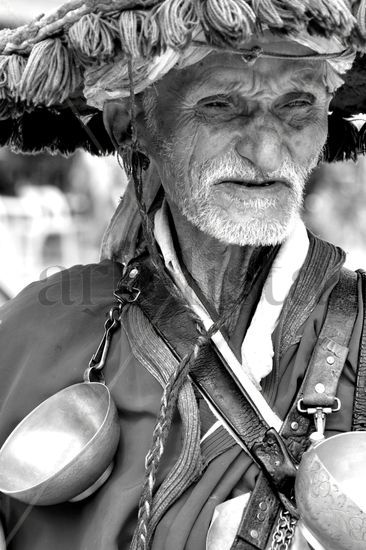 Aguador Retrato Blanco y Negro (Digital)