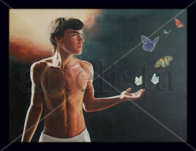 "Hallarás magia donde quiera que poses tu mirada" Oil Canvas Nude Paintings