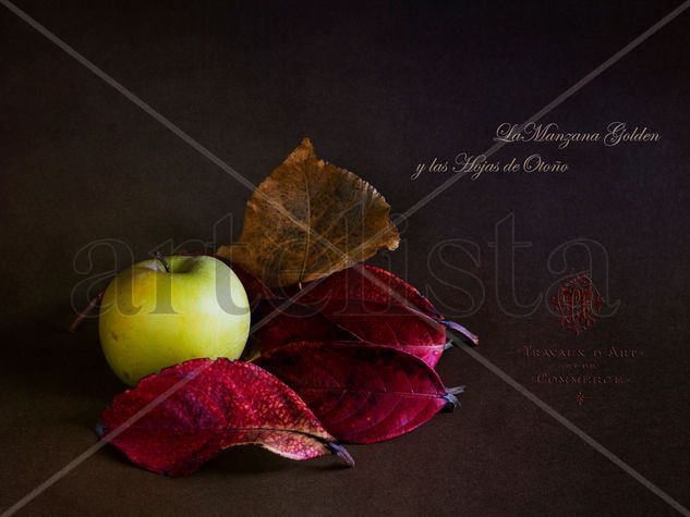 La Manzana y las Hojas Still lifes Color (Digital)