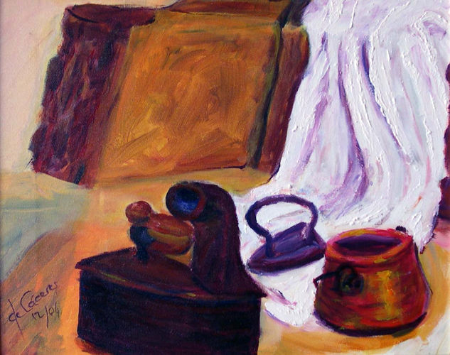 Planchas y pote Acrylic Canvas Still Life Paintings