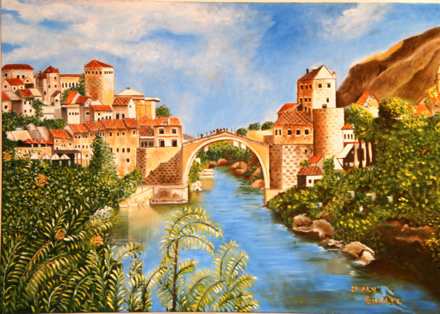 Mostar 2 Óleo Lienzo Paisaje