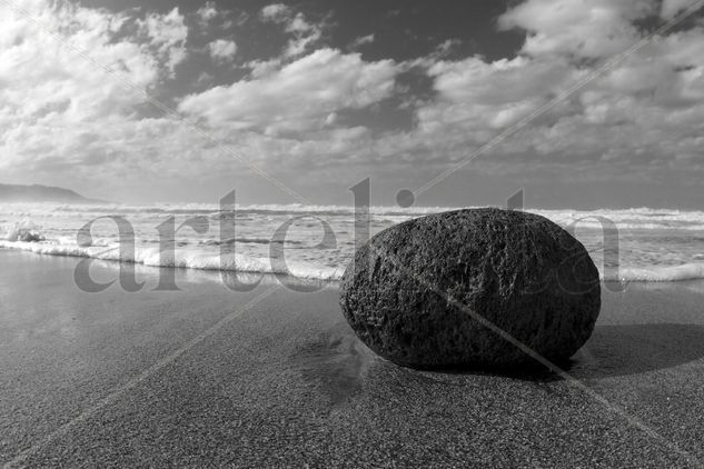 Piedra, arena y sal Nature Black and White (Digital)