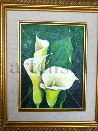 Calas Oil Canvas Floral Painting