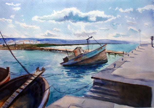 Puerto Barbate(vendida) Watercolour Paper Landscaping