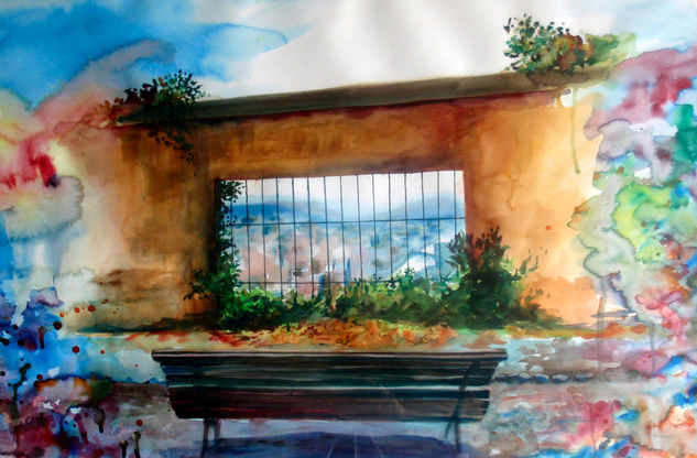 Banco granadino(no disponible) Watercolour Paper Landscaping