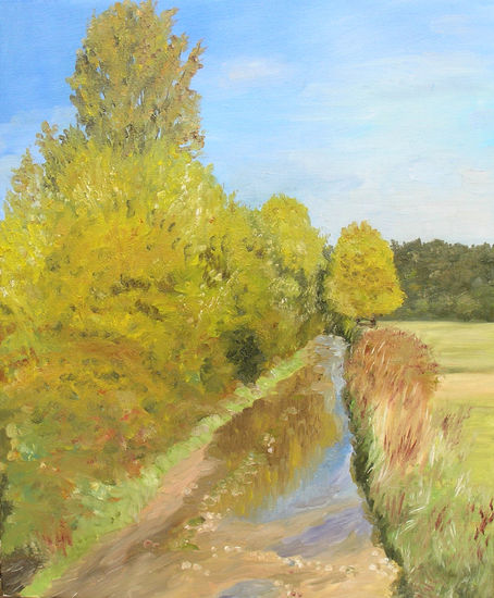 Camino del cebadero Oil Canvas Landscaping