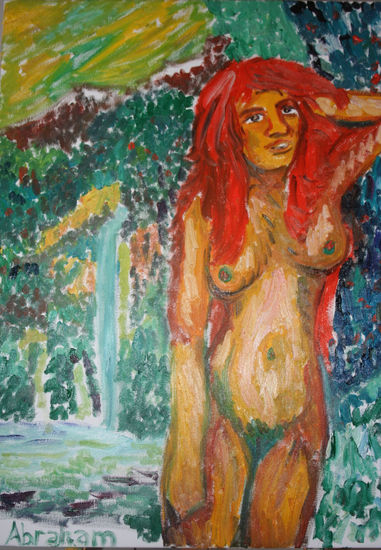 bañista pelirroja Oil Canvas Nude Paintings