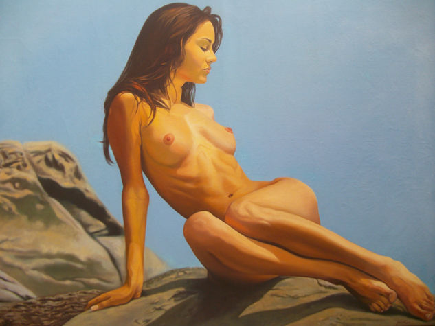 sin titulo (desnudo) Oil Canvas Nude Paintings