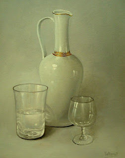 jarron Oil Panel Still Life Paintings