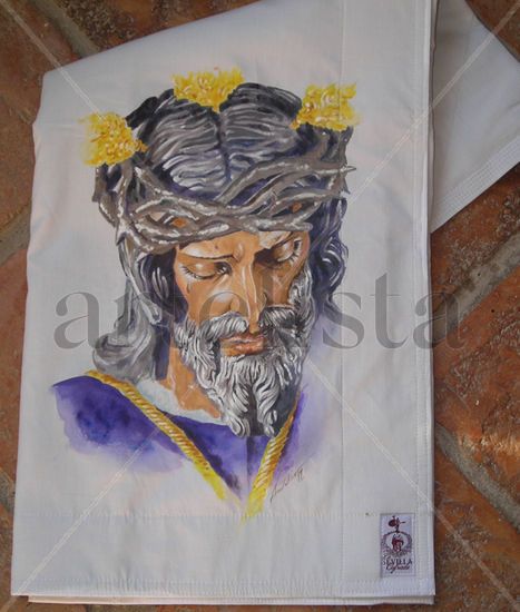 costal de  Los Gitanos Acrylic Textile Portrait