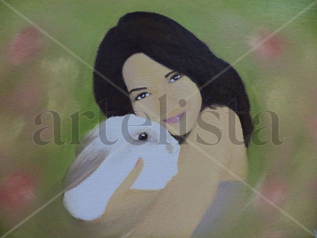 momento de paz Oil Canvas Portrait