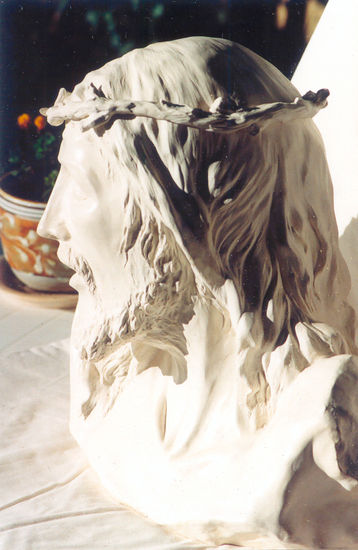 Busto de Cristo Pottery Figurative