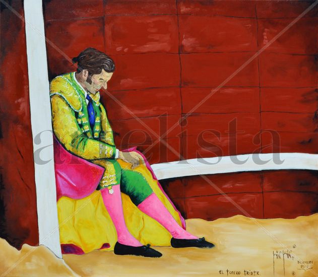 El torero Triste Oil Canvas Sports