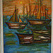 Barcas en la bahía Oil Canvas Landscaping