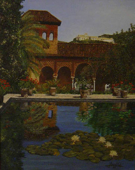 La Alhambra Oil Canvas Landscaping