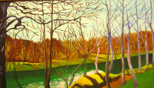 Bello paisaje Oil Panel Landscaping