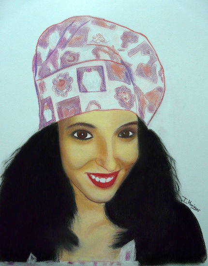 Retrato Annabelle Pacheco-La cocina dulce de Ana Pastel Paper Portrait