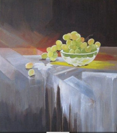 Bodegón  de uvas Oil Canvas Still Life Paintings