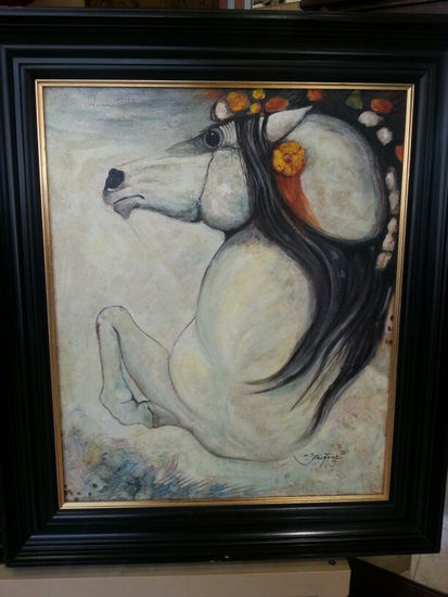 caballos fantasticos Oil Canvas Animals