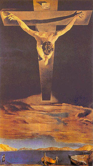 El Cristo de Dalí Oil Canvas Portrait