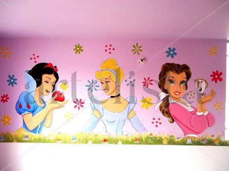 decoración de cuarto infantilprincesas 