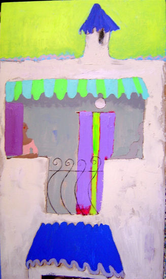 ventana de Cabo de Palos 2 Mixed media Panel Landscaping