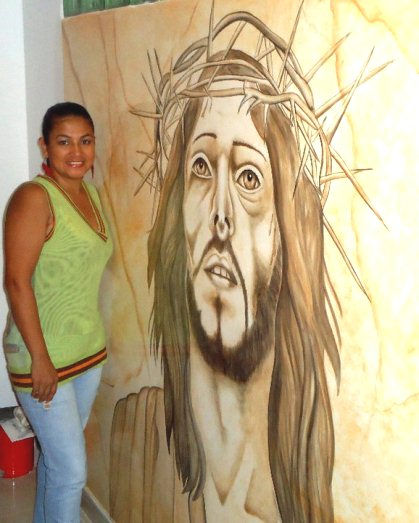estuco veneciano artistico"CRISTO"
