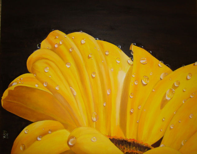 margarita desembre Oil Canvas Floral Painting