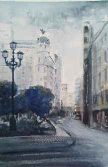 plaza del altozano  albacete Watercolour Paper Landscaping