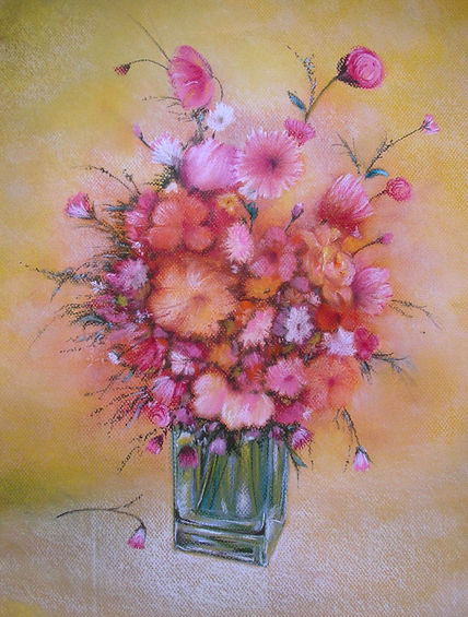 Jarron co flores