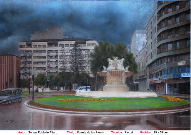 fuente de las ranas  albacete Pastel Paper Landscaping