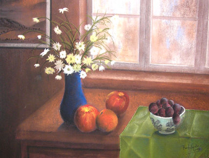 Bodegon con flores