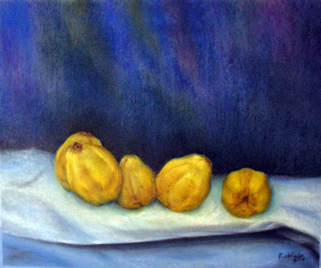 membrillos Pastel Paper Still Life Paintings