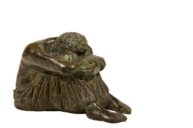 Homo introspectio Bronce Figurativa