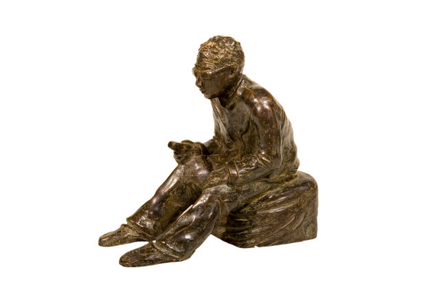 Homo zapping Bronze Figurative