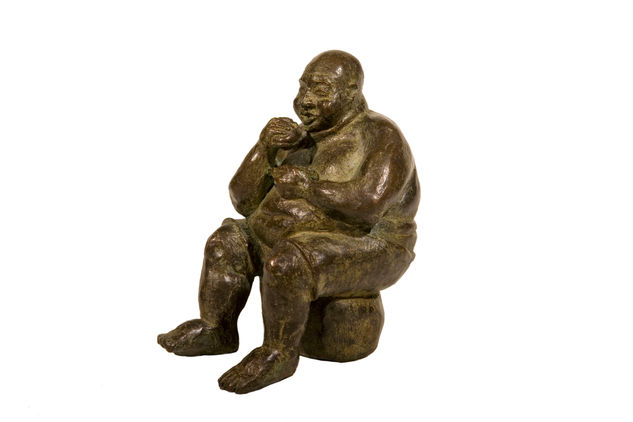 Homo obesus Bronze Figurative