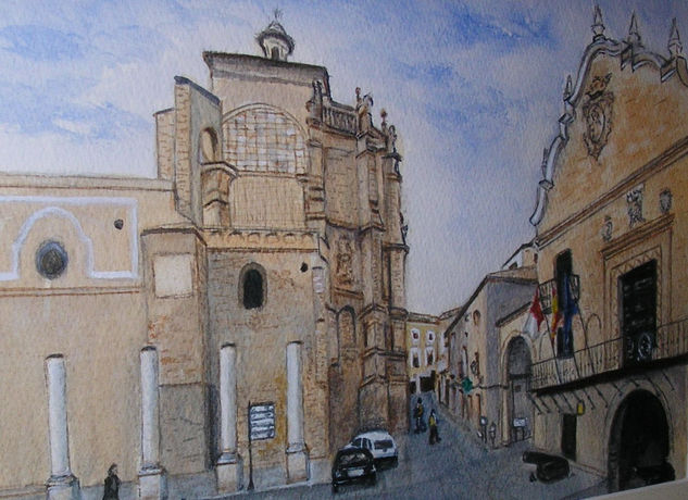 ayuntamiento de chinchilla Watercolour Paper Landscaping