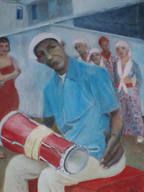 El güiro. Serie Los músicos