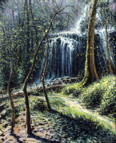 El Monasterio de Piedra Óleo Lienzo Paisaje