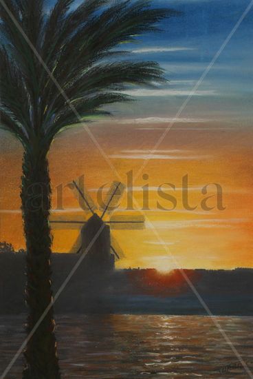 Sant Antoni (Eivissa) Pastel Cartulina Marina