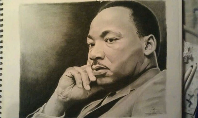 RetratoMartin Luther King Charcoal