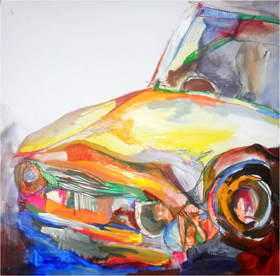 DES- CAR Acrylic Canvas Figure Painting