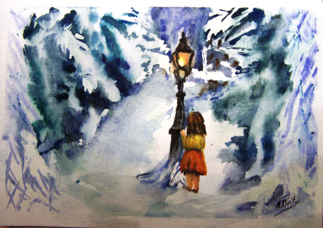 Caminando hacia la luz Watercolour Paper Landscaping