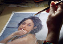 Proceso de pintura...