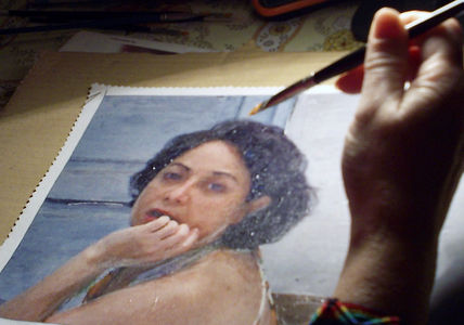 Proceso de pintura...