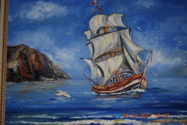 sosiego Oil Canvas Marine Painting