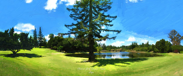 Club de Golf Chile Oil Canvas Landscaping